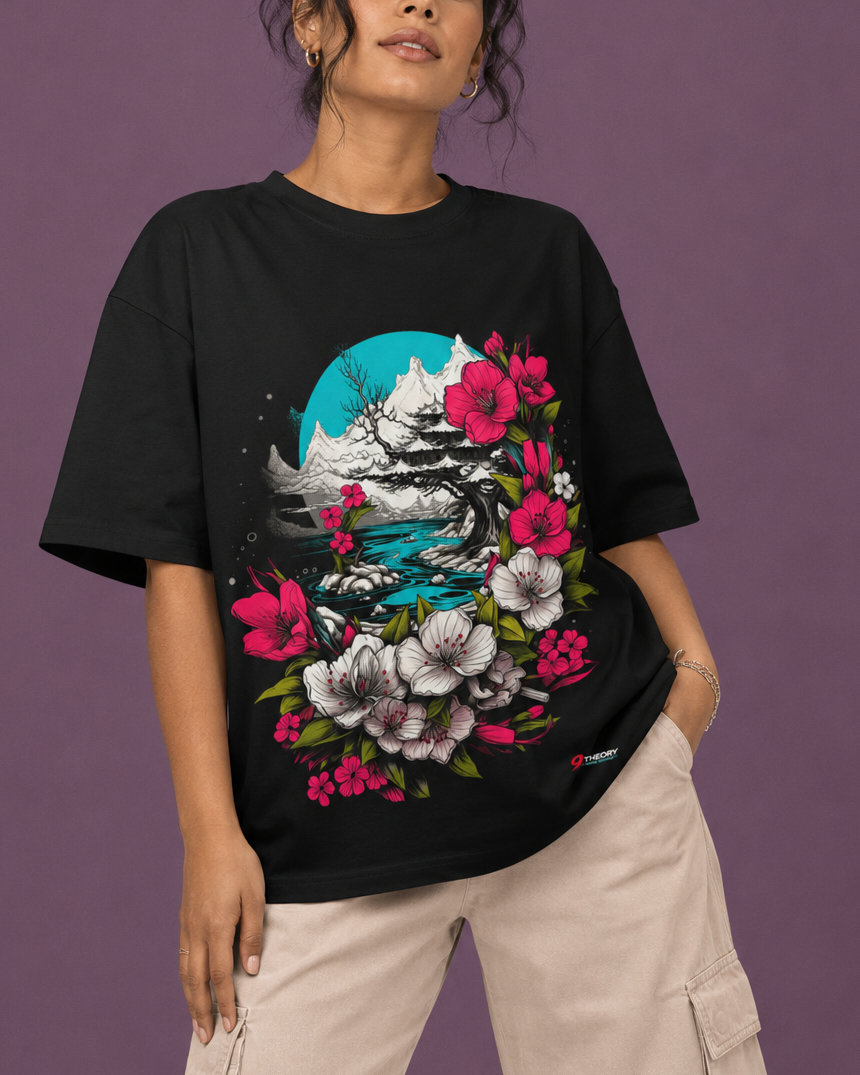 Japanese Tree Oversized T-Shirt