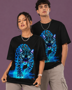 Blue Cheetah Oversized T-Shirt