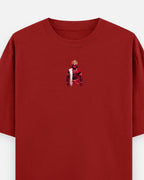 Hanumanji Red Oversized T-Shirt