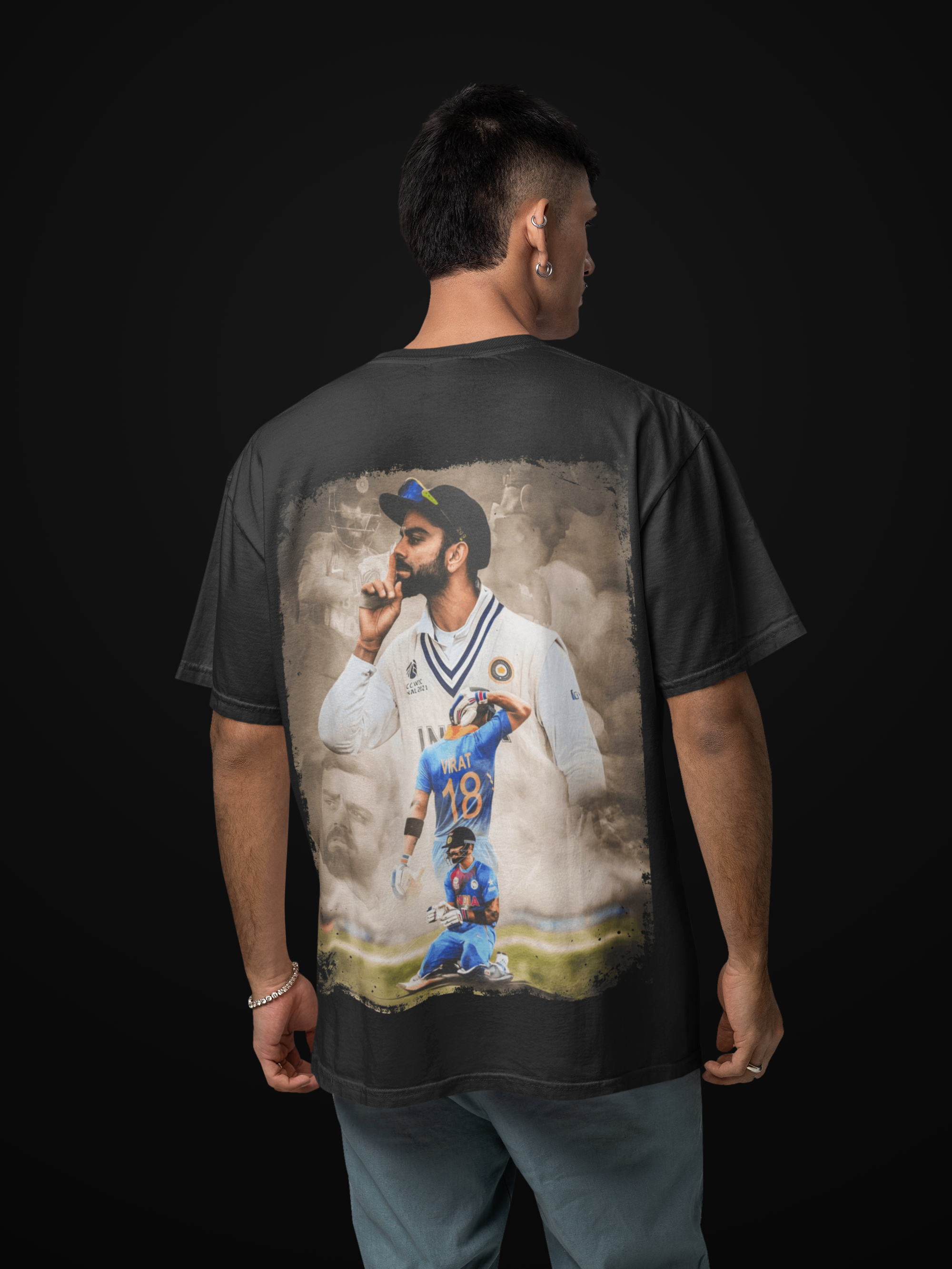 Silent Virat Kohli Oversized T-Shirt