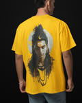 Shiva Moon Yellow Oversized T-Shirt