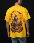 Hanumanji Meditating Oversized  T-Shirt