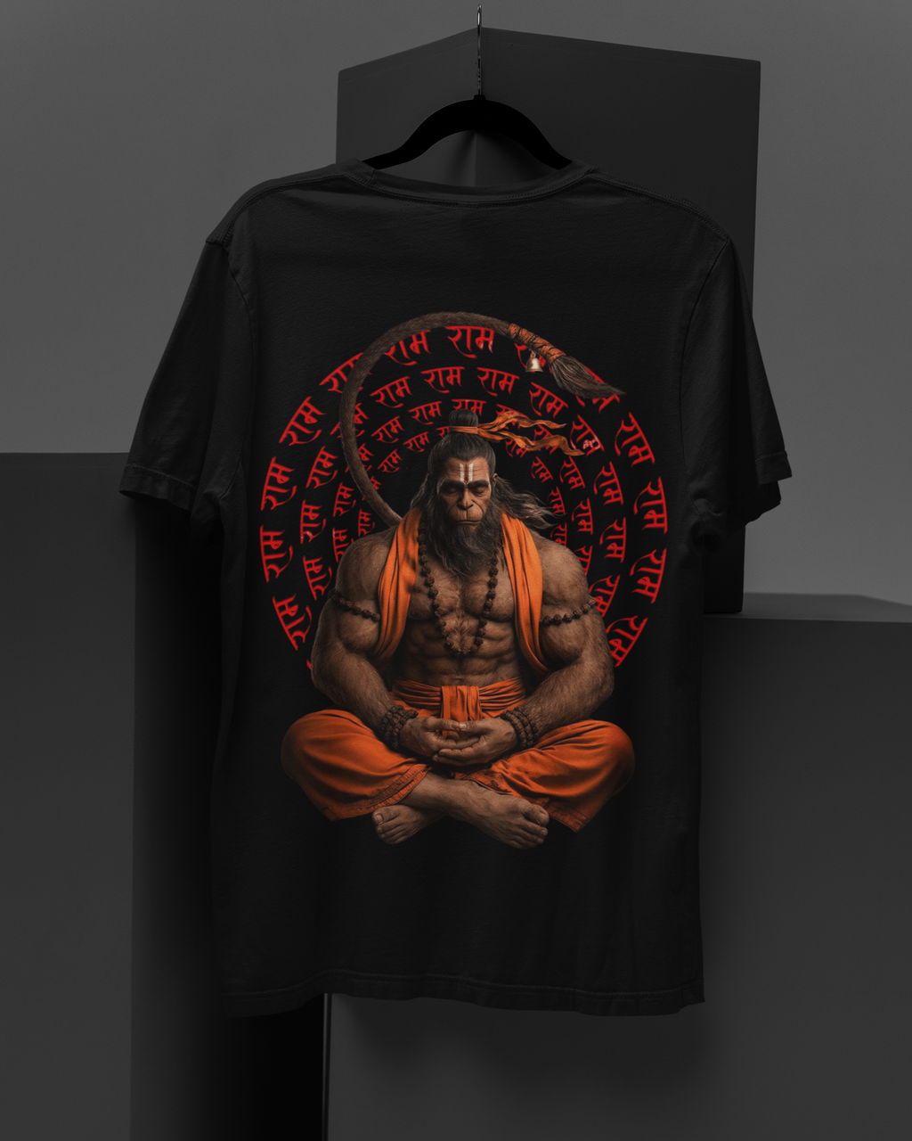 Hanumanji Meditating Oversized  T-Shirt