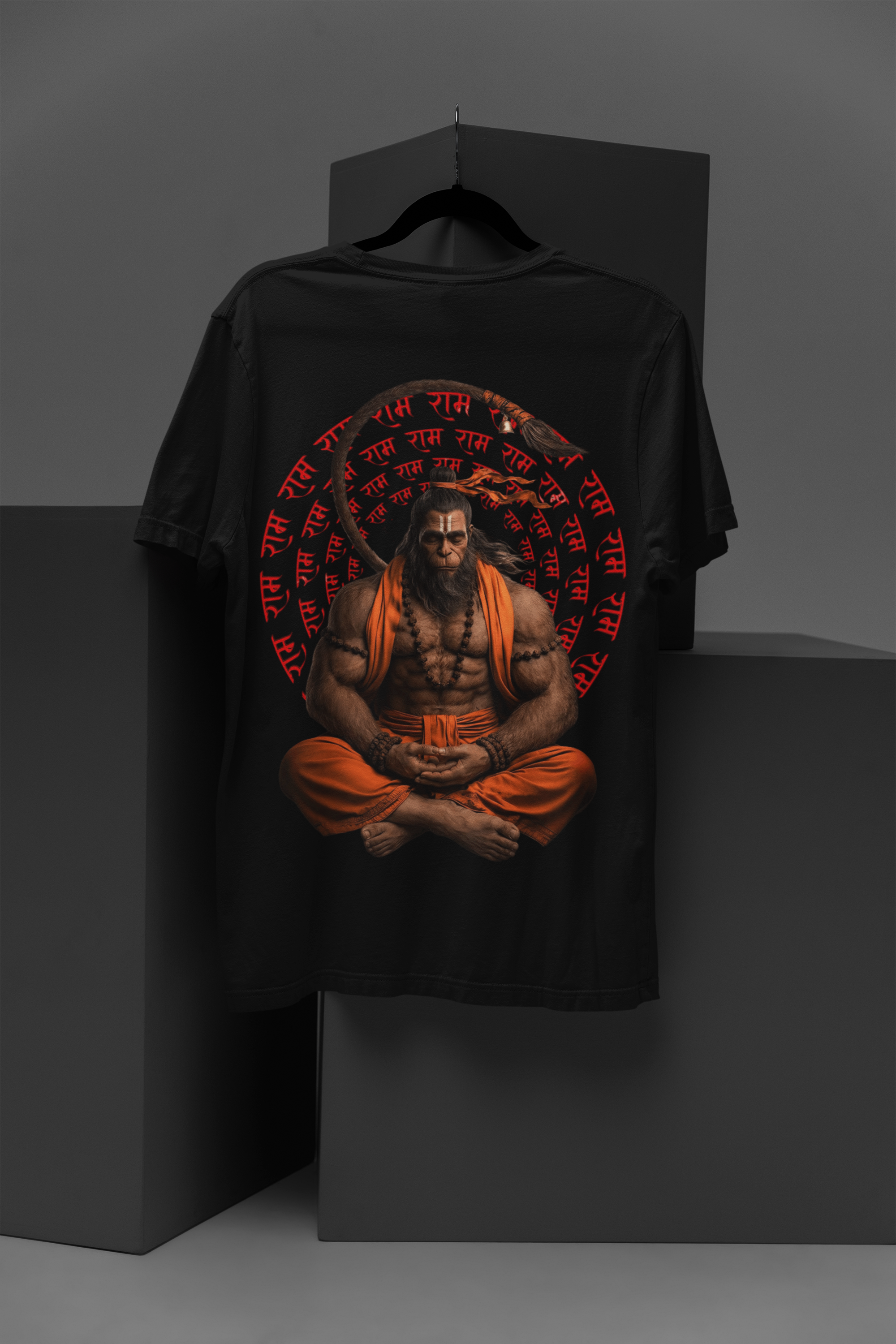 Hanumanji Meditating Oversized  T-Shirt