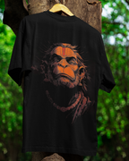 Orange Hanumanji Oversized T-Shirt