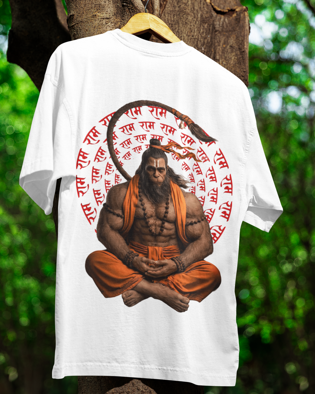 Hanumanji Meditating Oversized  T-Shirt