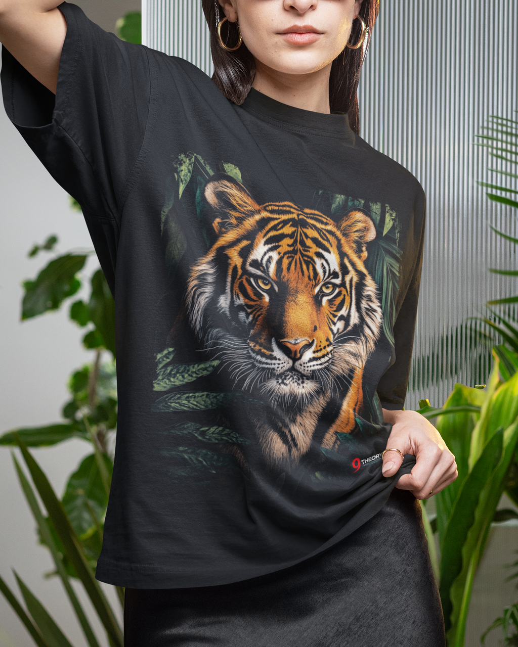 Tiger In Bush oversized T-Shirt
