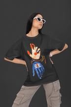 Nataraj Mudra Oversized T-Shirt